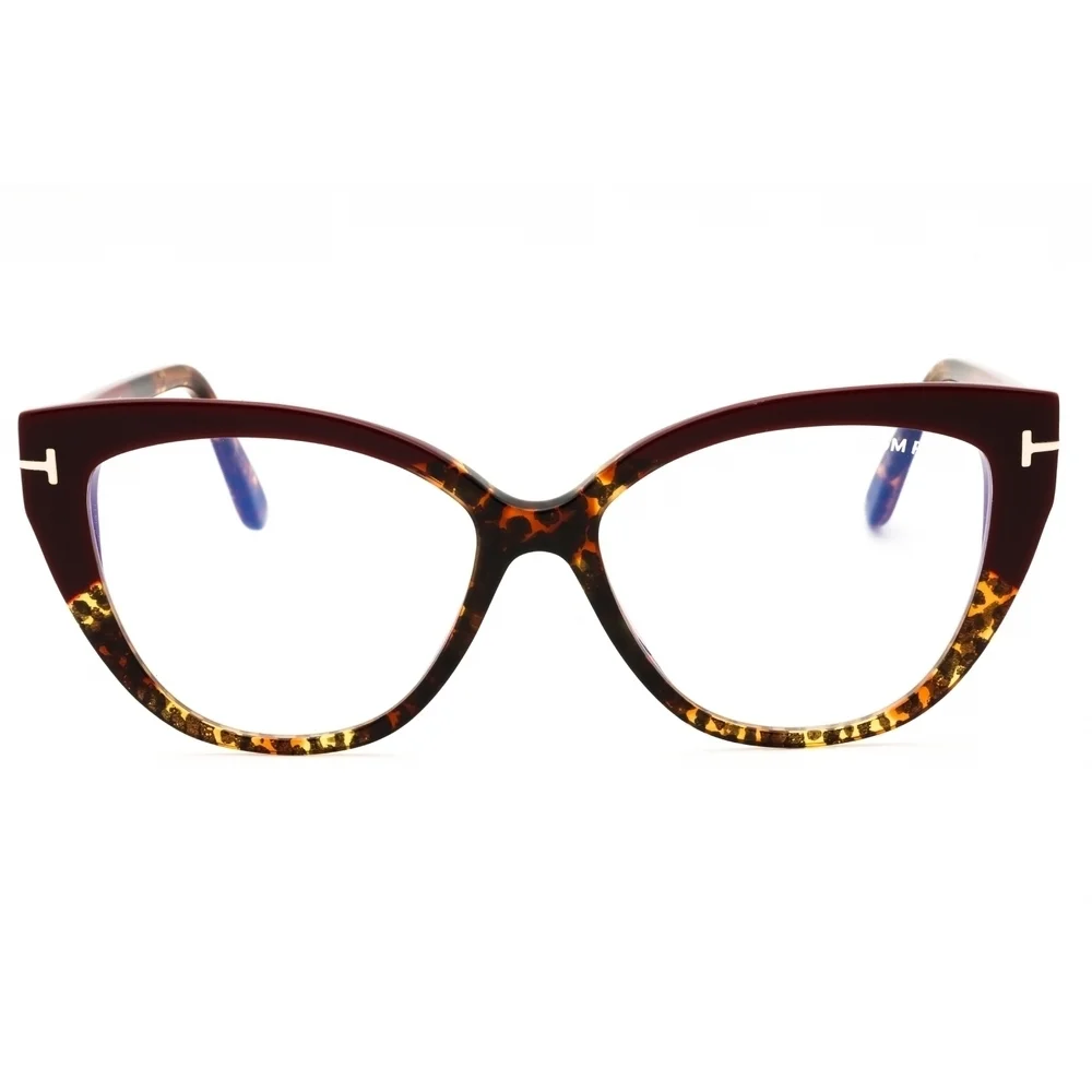 NWT Tom Ford FT5673 Havana Cat Eye 54mm Eyeglasses